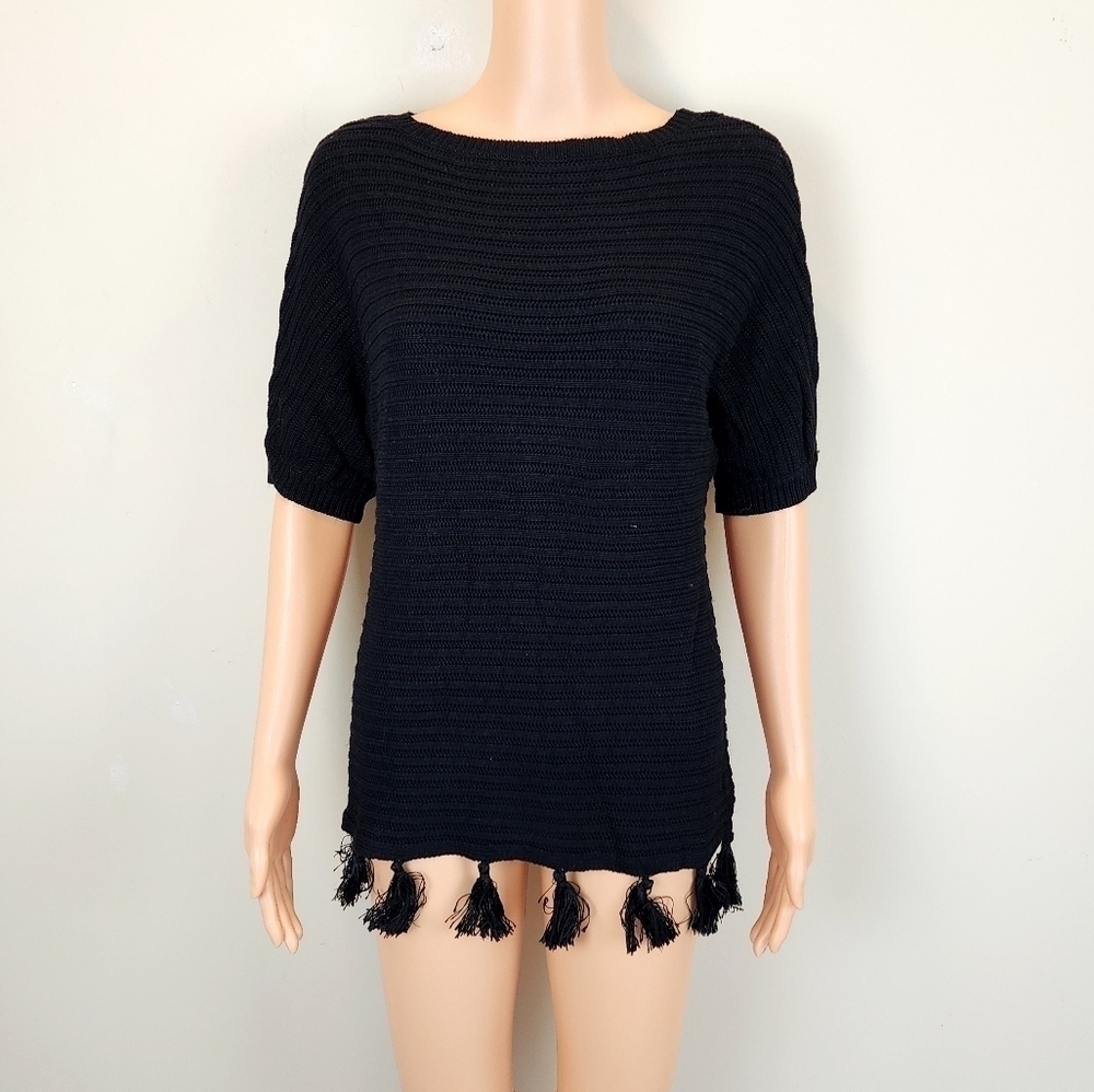 Catherine malandrino fringe sweater